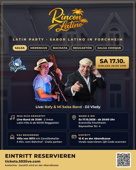 Rafy & Mi Salsa Band (live) + DJ Vlady - 17.10.2026
