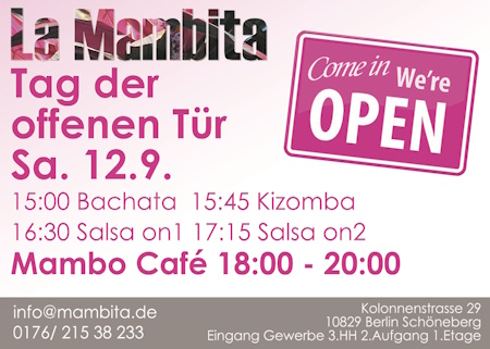 Tag der offenen T&uuml;r @ Mambita - 12.09.2026