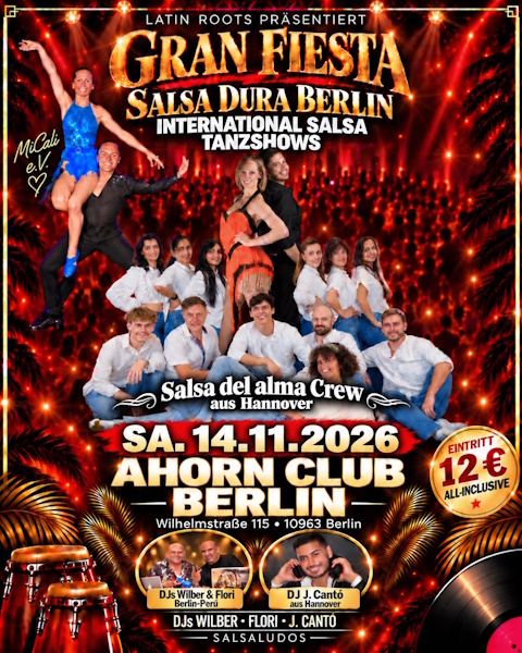 Salsa Dura Gran Fiesta mit Tanzshows - 14.11.2026