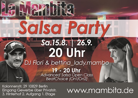 Salsa Party @ Mambita - 15.08.2026