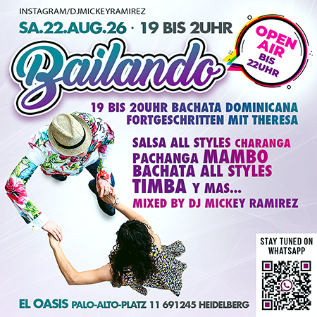 Bailando Open Air · Workshop + Party - 22.08.2026