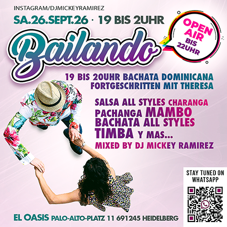 Bailando Open Air · Workshop + Party - 26.09.2026