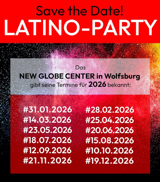Latino-Party @ New Globe Center - 28.02.2026